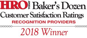 HRO Today | Baker's Dozen Customer Satisfaction Ratings | Recognition Providers 2018 Winner