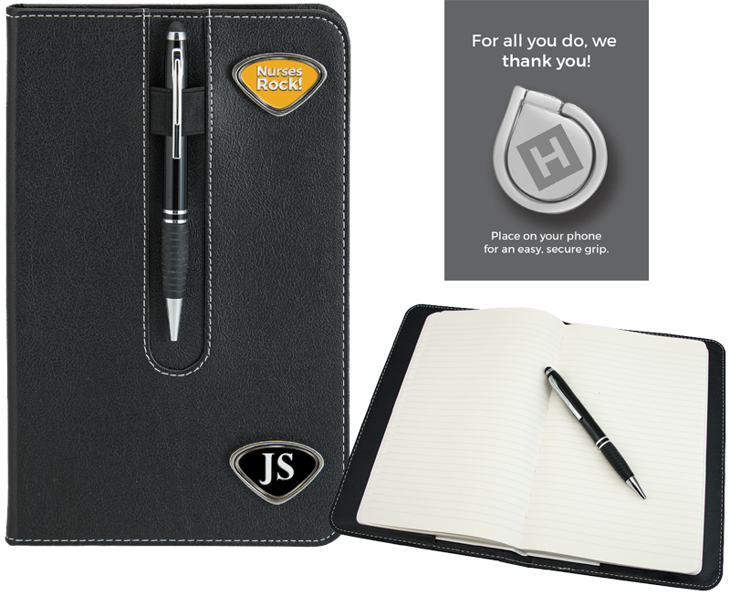 a business journal inset