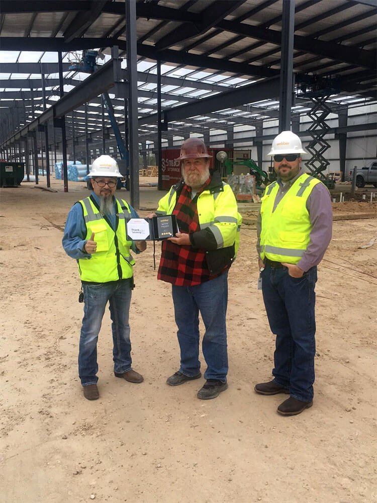 Matt Kresse was presented with his 35 year anniversary award by Tracy Robles and Joel Lester in March