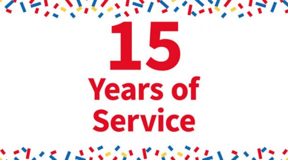 15 years of service