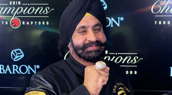 Superfan Nav Bhatia & a championship ring