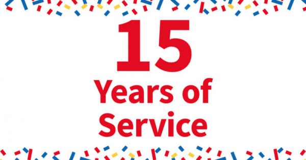 15 years of service