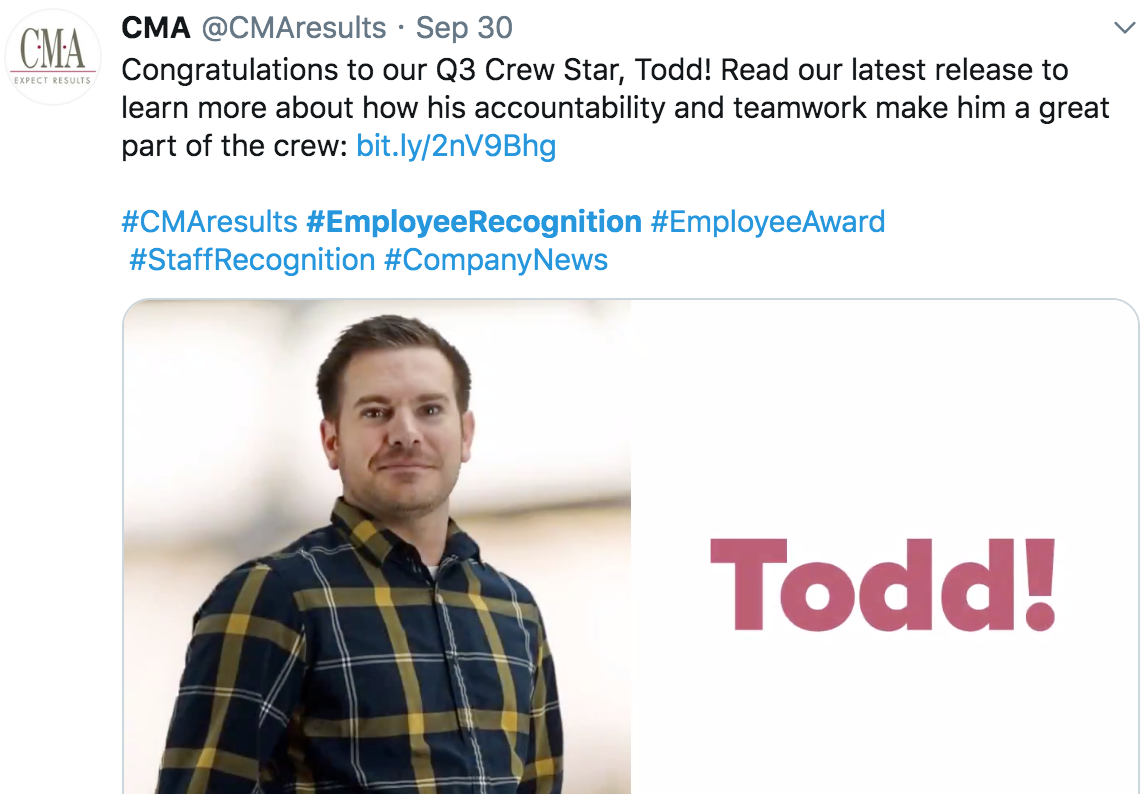 Recognizing their Crew Stars